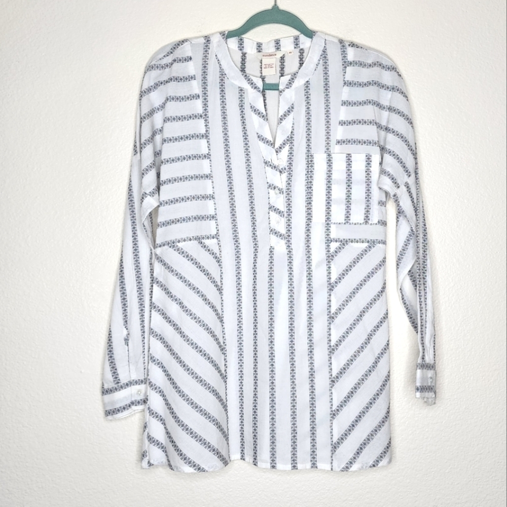 Sundance Embroidered Cotton Tunic M